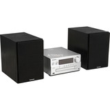 Panasonic SC-PMX94EG-S sistema de audio para el hogar Microcadena de música para uso doméstico 120 W Negro, Plata, Equipo compacto plateado, Microcadena de música para uso doméstico, Negro, Plata, 120 W, De 2 vías, 14 cm, 19 cm