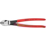 KNIPEX 74 01 250 alicate Alicates de corte diagonal rojo, Alicates de corte diagonal, Acero cromo vanadio, De plástico, Rojo, 25 cm, 391 g