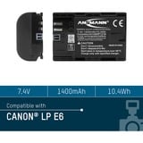 Ansmann A-Can LP E 6 Ión de litio 1400 mAh, Batería para cámara 1400 mAh, 7,4 V, Ión de litio