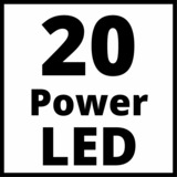 EINHELL TE-CL 18/2000 LiAC - Solo LED Negro, Rojo, Lámpara rojo/Negro, LED, 20 bombilla(s), 1,23 kg, Negro, Rojo, Luz de trabajo independiente