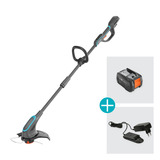 GARDENA PowerTrim 30/18V P4A, 14703-20, Cortabordes gris/Turquesa