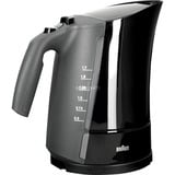 Braun WK 300 tetera eléctrica 1,6 L 2200 W Negro, Hervidor de agua negro, 1,6 L, 2200 W, Negro, Indicador de nivel de agua, Protección contra sobrecalentamiento, Filtrado