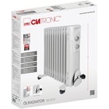 Clatronic RA 3737 Interior Blanco 2300 W Radiador de aceite eléctrico blanco, Radiador de aceite eléctrico, Aceite, CE, Interior, Piso, Blanco
