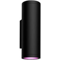 Philips Hue Aplique mural para exteriores Appear, Luz de LED negro, Philips Hue White and Color ambiance Aplique mural para exteriores Appear, Aplique de pared para exterior, Negro, LED, Bombilla(s) no reemplazable(s), Variable, 2000 K