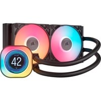 Corsair iCUE LINK TITAN 240 RX LCD RGB, Refrigeración por agua negro